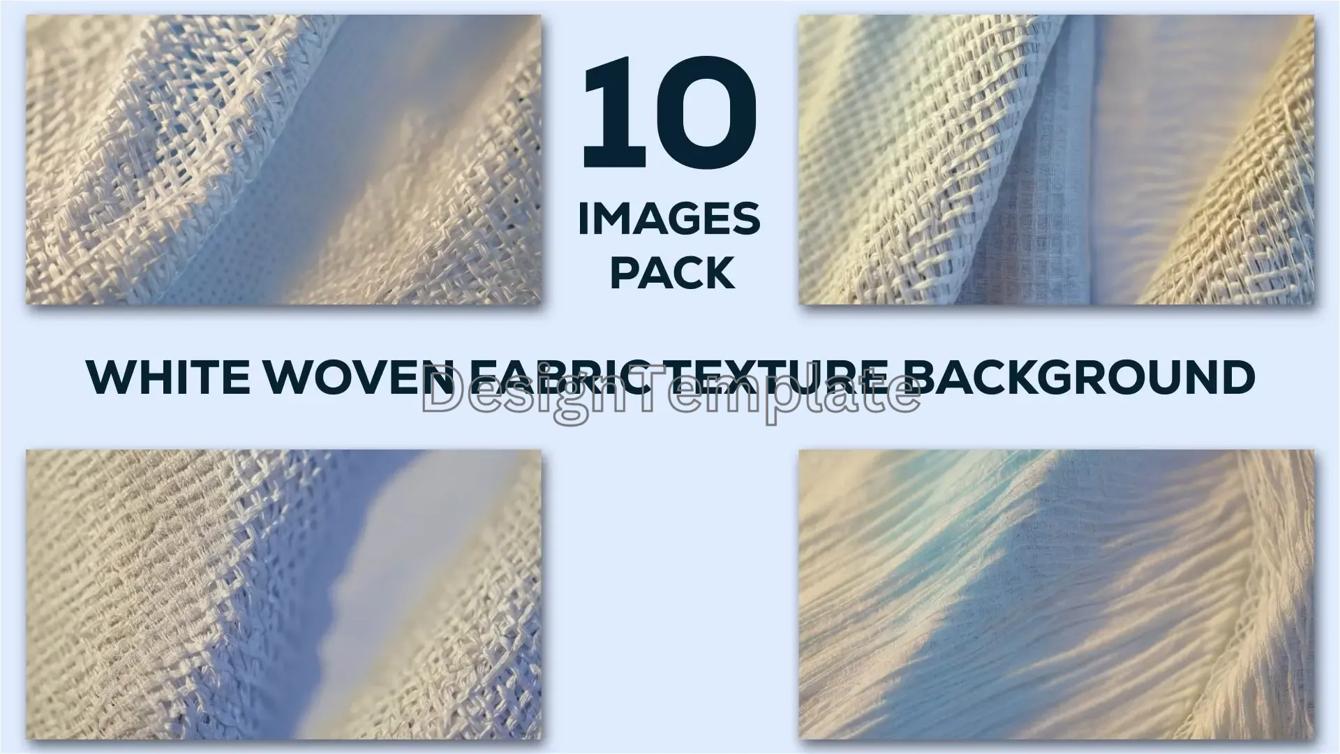 White Woven Fabric Textures for Minimalist and Natural Design image